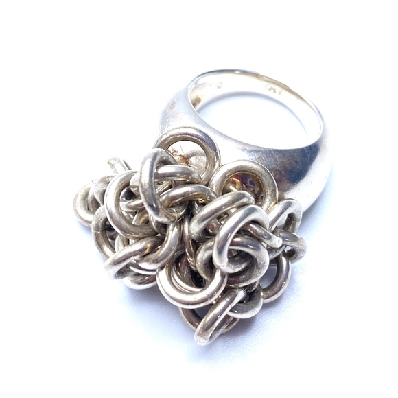 Sweetie Cascade Sterling Silver Statement Ring — Links of London — Size 7US EUC - Picture 7 of 8